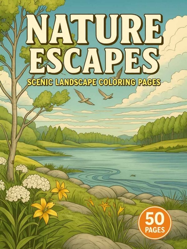 Nature Escapes Landscape coloring pages