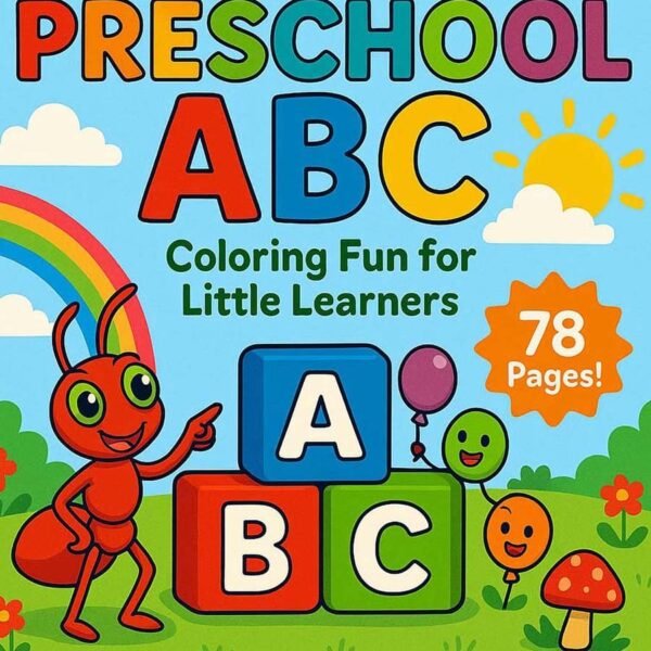 Preschool Alphabet Coloring Pages