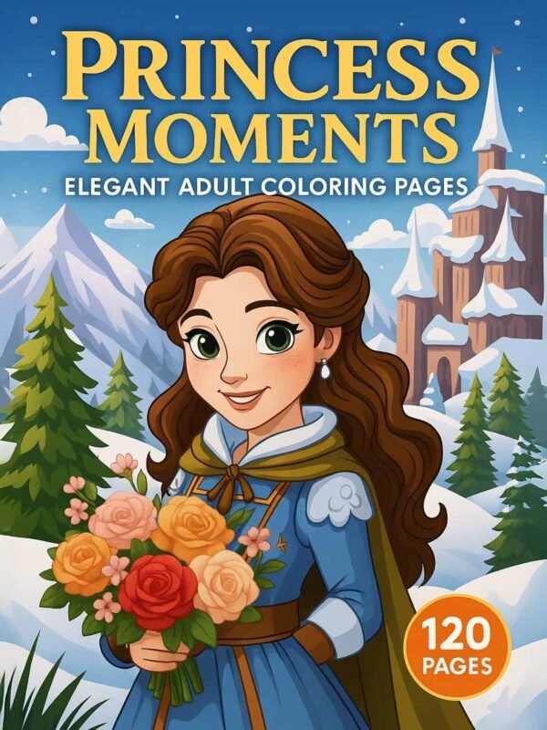 Princess-Moments-–-120-Elegant-Adult-Coloring-Pages-1 Princess Moments Coloring Pages