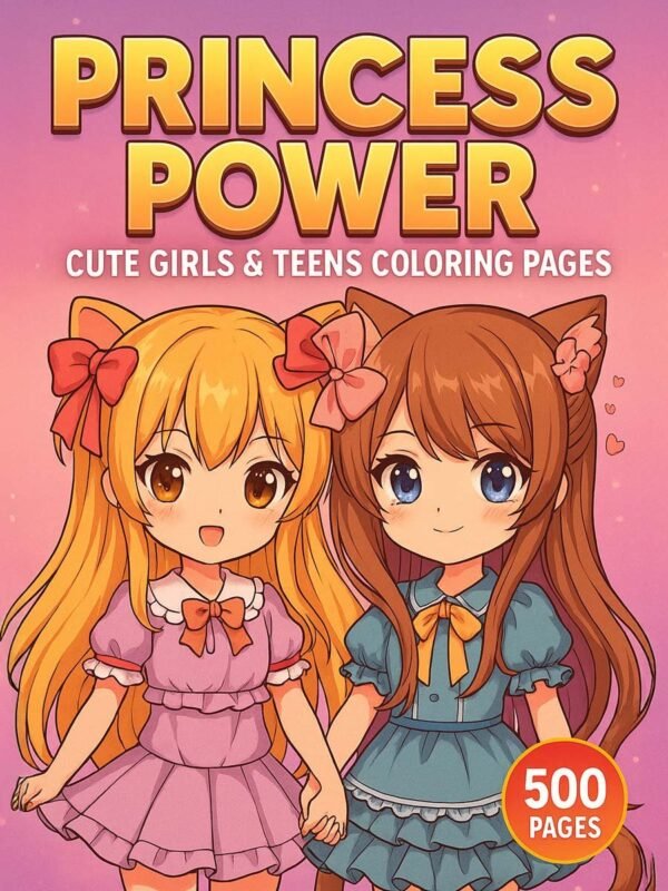 Princess power coloring pages