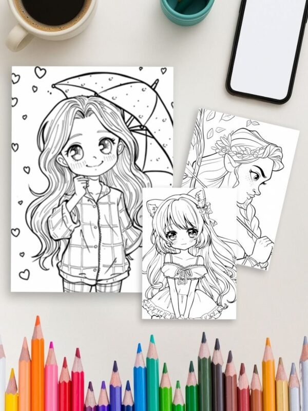 Princess power coloring pages