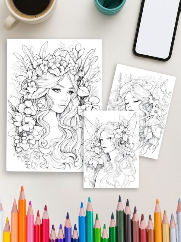 Fairy Glow – 230 Beautiful Fairy Coloring Pages