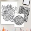 Product-Gallery-23-3-1 Mandala flower coloring pages