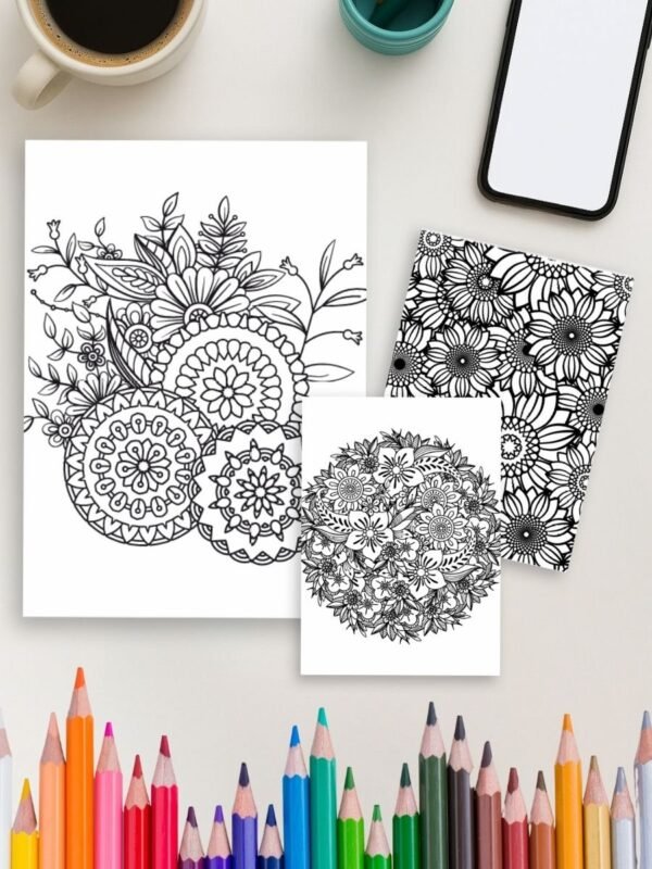 Product-Gallery-23-3-1 Mandala flower coloring pages