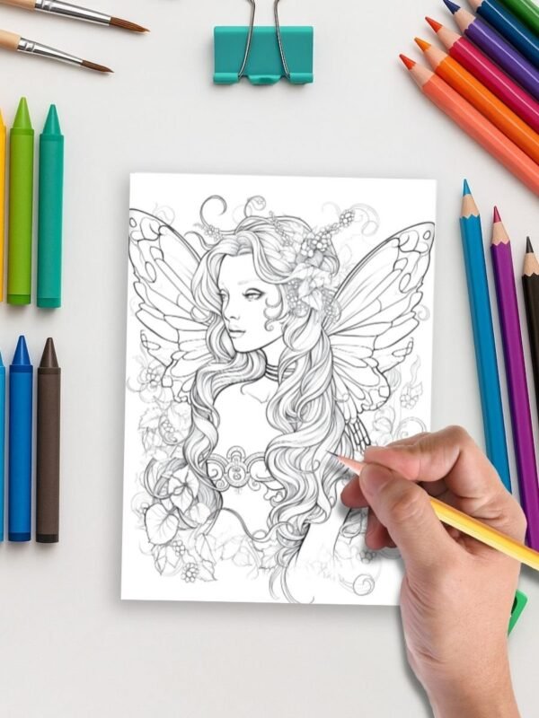 Fairy Glow – 230 Beautiful Fairy Coloring Pages
