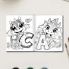 Dragon ABC – 36 Alphabet & Number Pages with Dragons