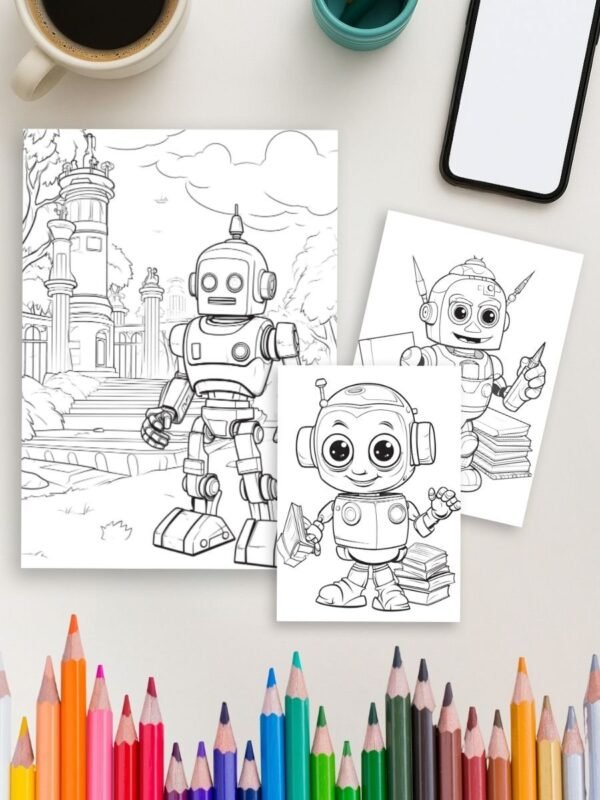 Product-Gallery-3-2 Mech World – 50 Fun Robot Coloring Pages