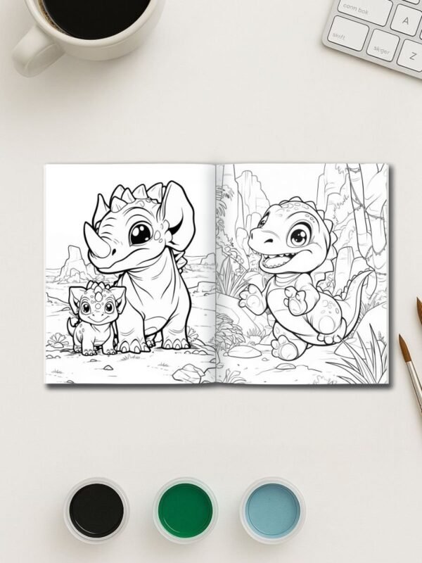 Product-Gallery-30-2 Dino Days – 52 Dinosaur Scene Coloring Pages