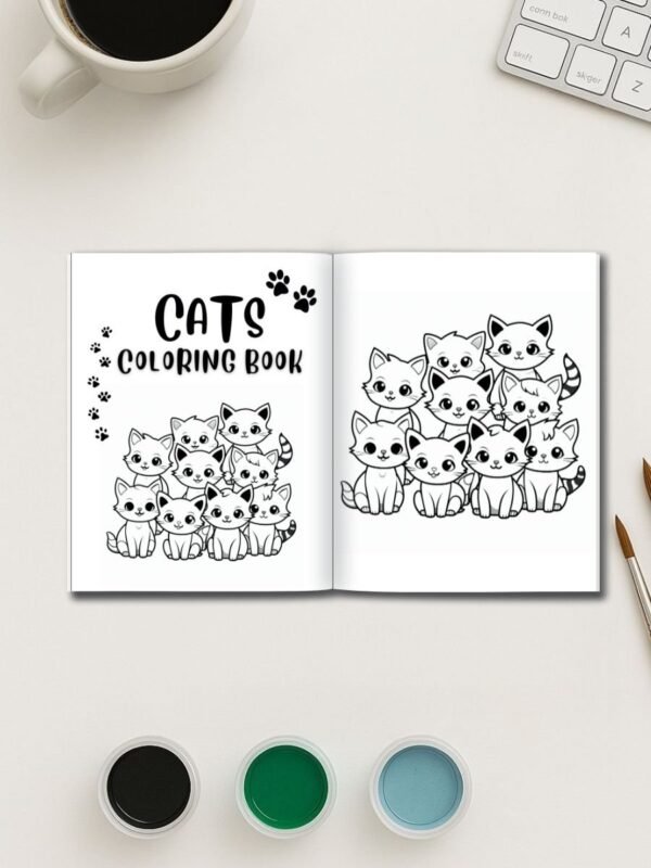 Kitten's Adventures - 21 Cat Coloring Pages