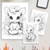 Fire & Flight – 50 Dragon Coloring Pages