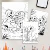 Product-Gallery-31-2 Dino Days – 52 Dinosaur Scene Coloring Pages
