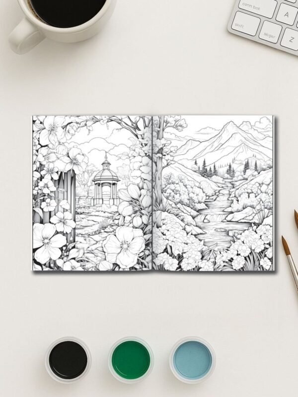 Springtime Wonders – 50 Joyful Coloring Pages
