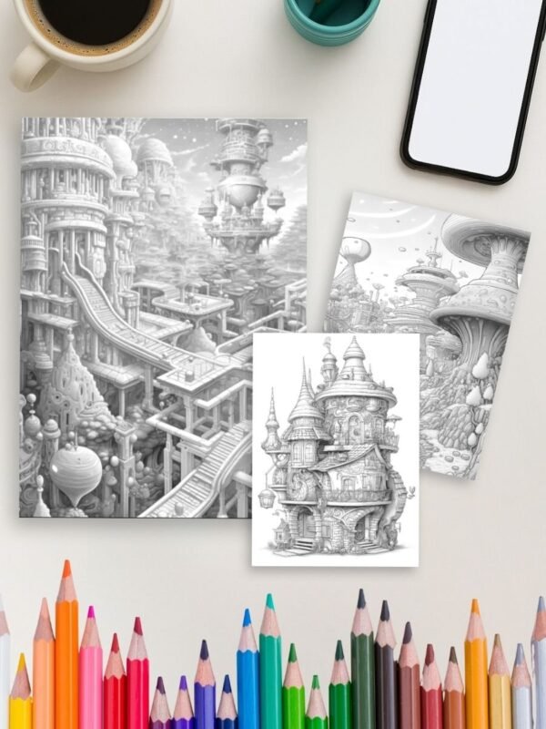 Product-Gallery-39-1-1 Tomorrow’s Fairyland – 100 Futuristic Fairy House Pages