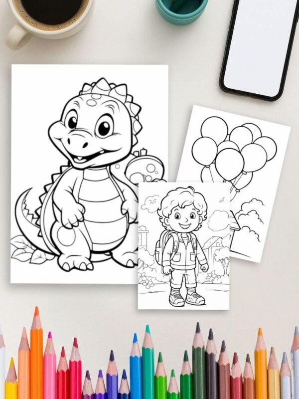 Playtime Color World - 100 Kids Coloring Pages