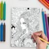 Myth and magic mandala coloring pages