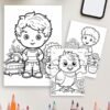 Roars, Paws & Whiskers - 100 Kids Coloring Pages