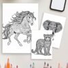 Product-Gallery-43-3-1 Wild animals mandala coloring pages