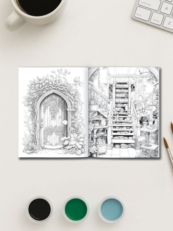 Product-Gallery-46-2 Gateways to Enchantment – 200 Fairy Portal Coloring Pages
