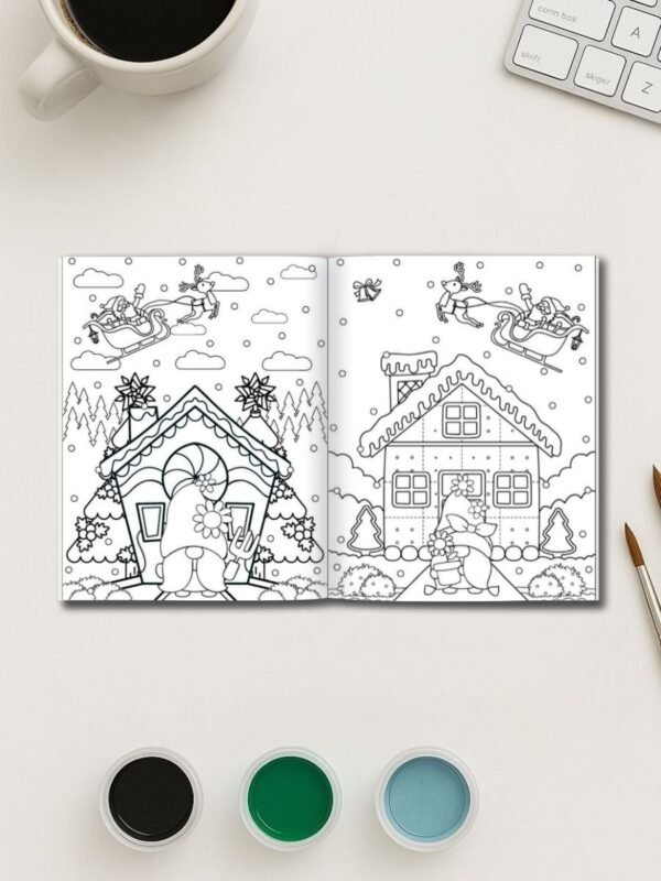 Christmas Magic – 171 Holiday-Themed Coloring Pages