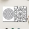 Mandala matrix coloring pages