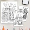 Garden Gnome Tales – 75 Whimsical Gnome Coloring Pages