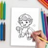 Sports & Activities Coloring Pages for Kids
