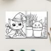 Cute cat coloring pages