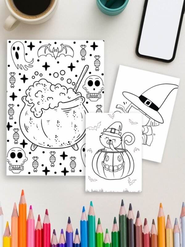 Haunted Fun – 232 Halloween Coloring Pages for All Ages