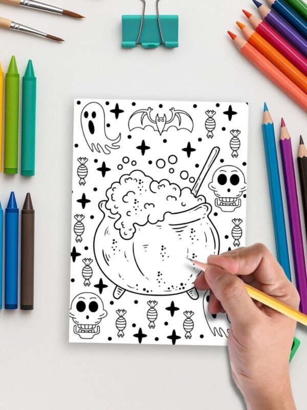 Haunted Fun – 232 Halloween Coloring Pages for All Ages