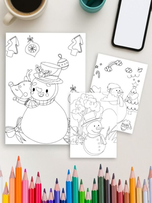 Cozy Winter Moments – 30 Kids Winter Coloring Pages
