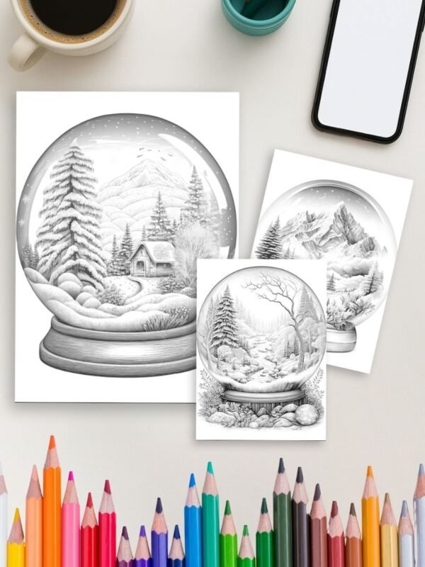 Crystal Worlds – 100 Fantasy Scenes Inside Crystal Balls