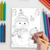 Cozy Winter Moments – 30 Kids Winter Coloring Pages