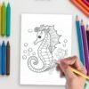 Animals and Fruits coloring pages