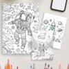 space Adventure coloring pages