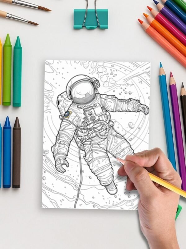 space Adventure coloring pages