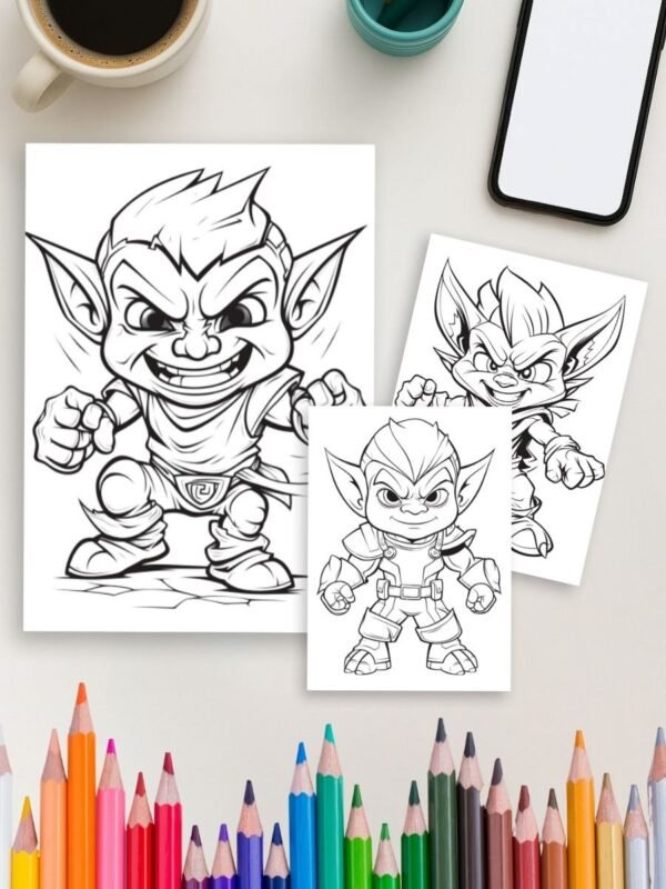 Goblins & Giggles – 50 Mischievous Pages for Kids