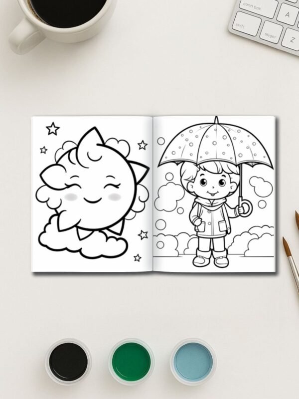 weather and season themed coloring pages