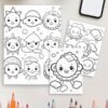 weather and season themed coloring pages