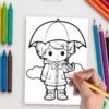 weather and season themed coloring pages