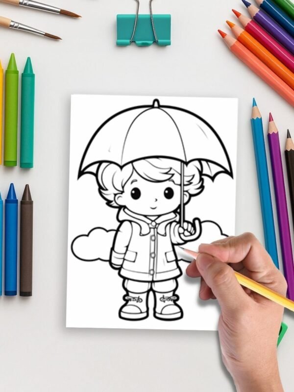 weather and season themed coloring pages