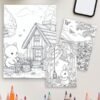 Landscape coloring pages