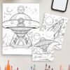 Kids in Space – 50 Intergalactic Adventures to Color