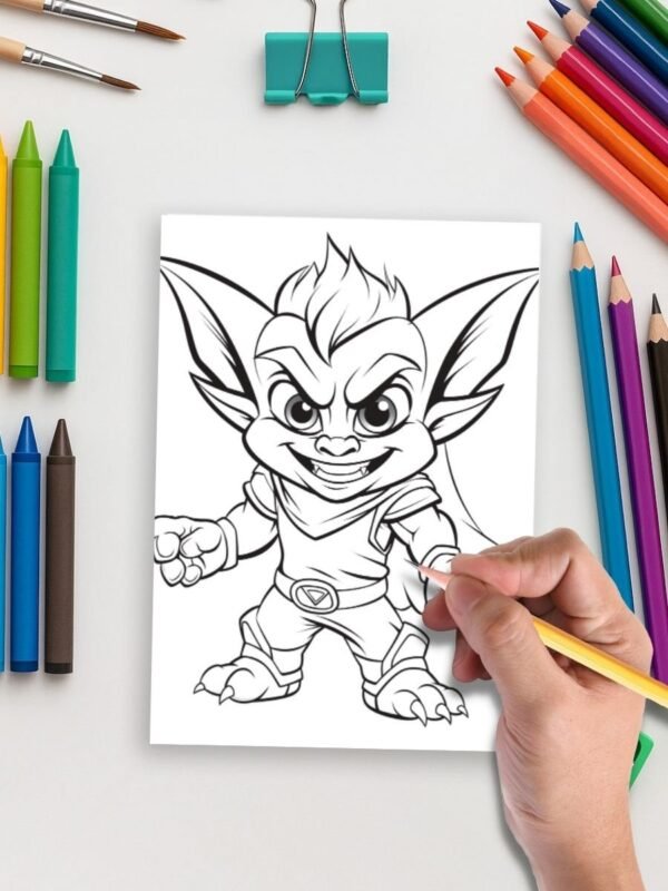 Goblins & Giggles – 50 Mischievous Pages for Kids