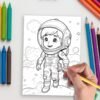 Kids in Space – 50 Intergalactic Adventures to Color