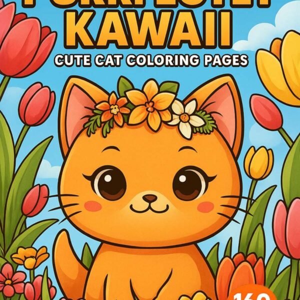 Cute cat coloring pages