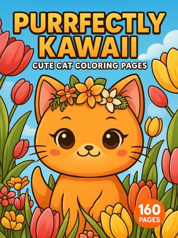Cute cat coloring pages