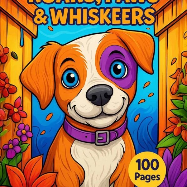 Roars-Paws-Whiskers-Kids-Coloring-Pages Roars, Paws & Whiskers - 100 Kids Coloring Pages