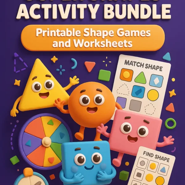 Super shapes printable worksheets
