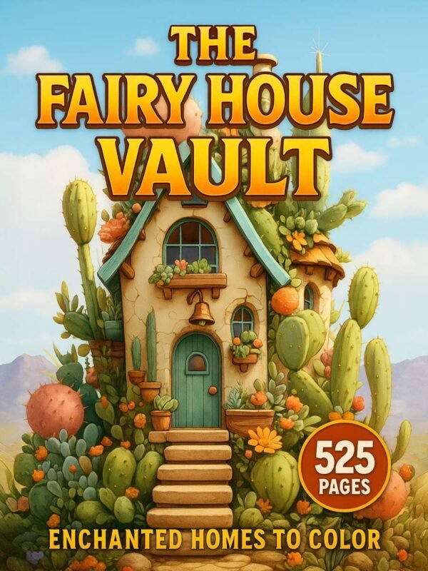 The-Fairy-House-Vault-–-Enchanted-Homes-to-Color-525-Pages The Fairy House Vault – 525 Enchanted Homes to Color