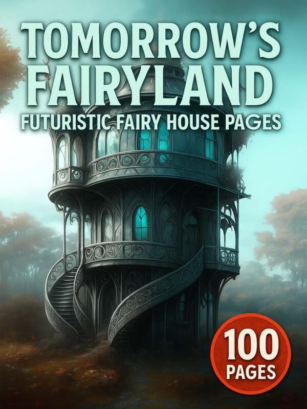 Tomorrows-Fairyland-–-Futuristic-Fairy-House-Pages-100-Pages Tomorrow’s Fairyland – 100 Futuristic Fairy House Pages